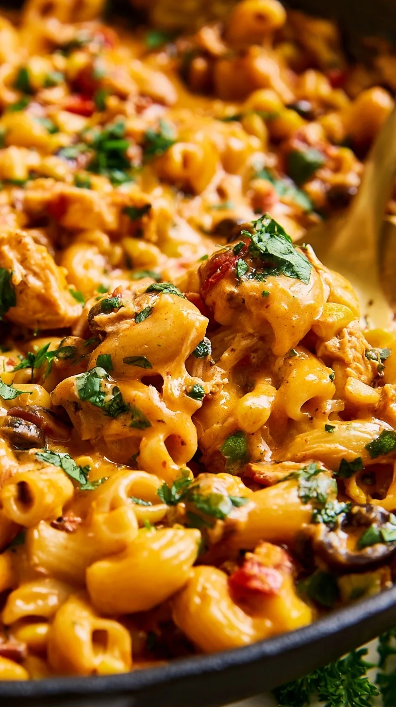 One Pan Taco Pasta With Chicken Recipe