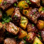 Garlic Butter Steak Bites and Potatoes Recipe