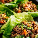 Asian-Style Ground Beef Lettuce Wraps