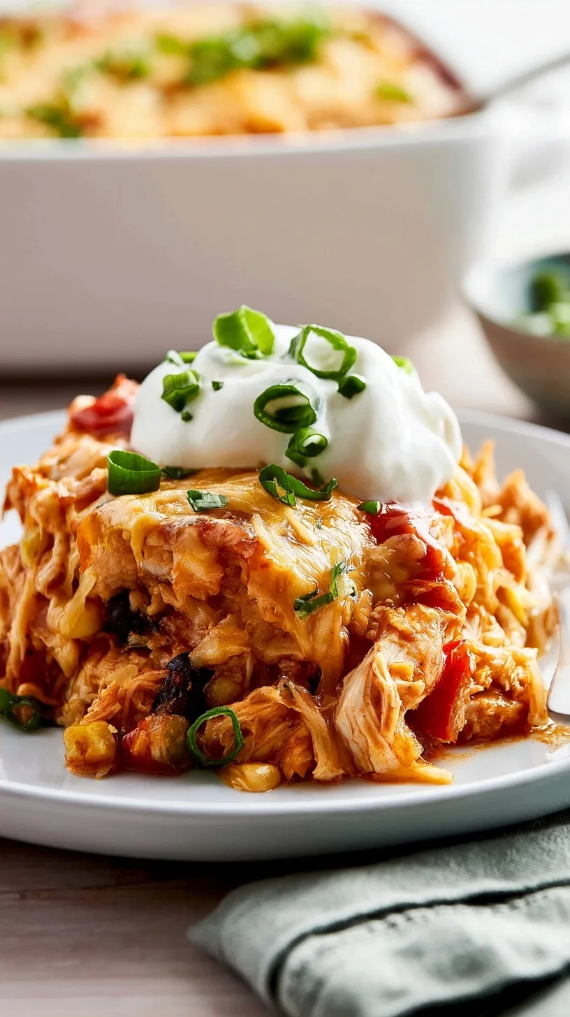 Chicken Burrito Casserole Recipe with Rice