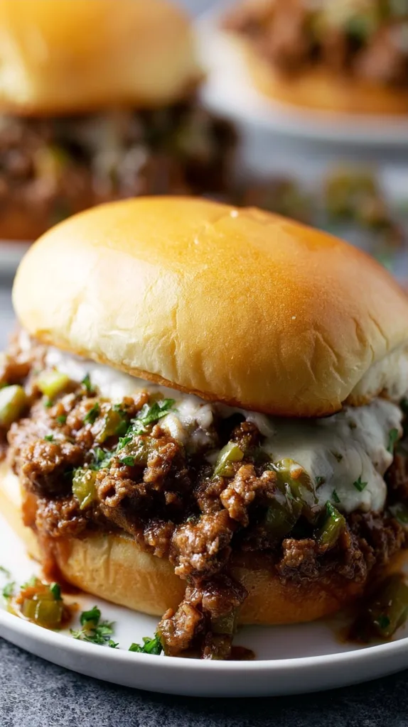 Cheesesteak Style Sloppy Joes: Quick 30-Minute Dinner