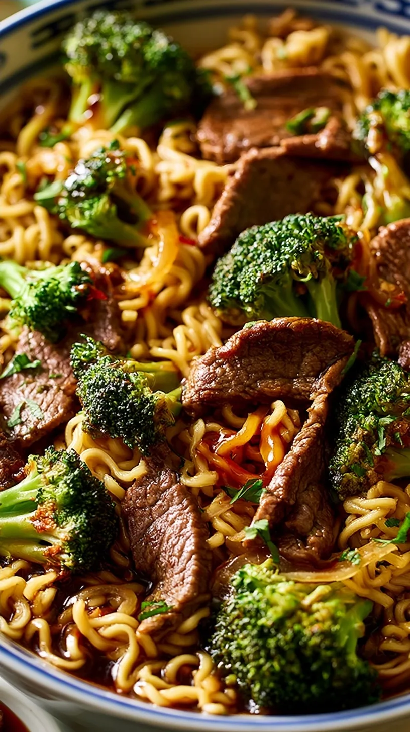 Beef and Broccoli Ramen Stir Fry Recipe