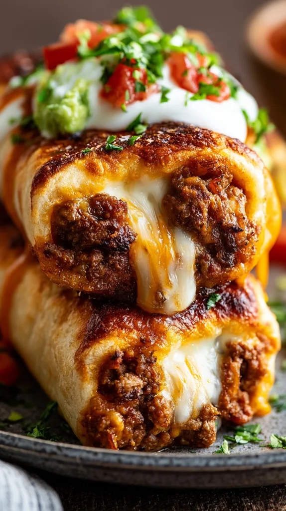 Beef and Cheese Chimichangas Recipe: Crispy Perfection
