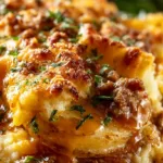 Cheesy Hamburger Potato Casserole Recipe