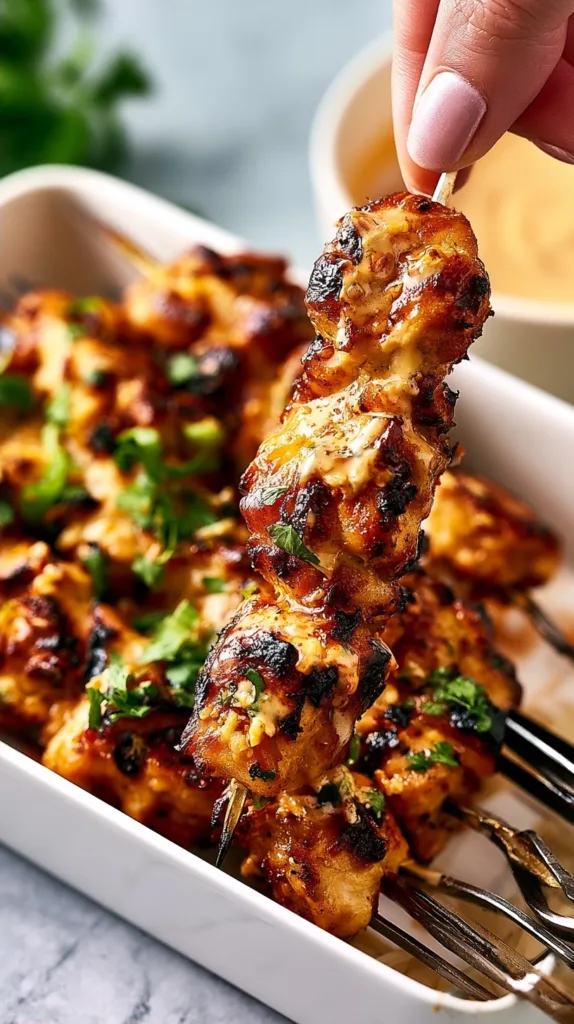 Bang Bang Chicken Skewers: Easy Air Fryer Recipe