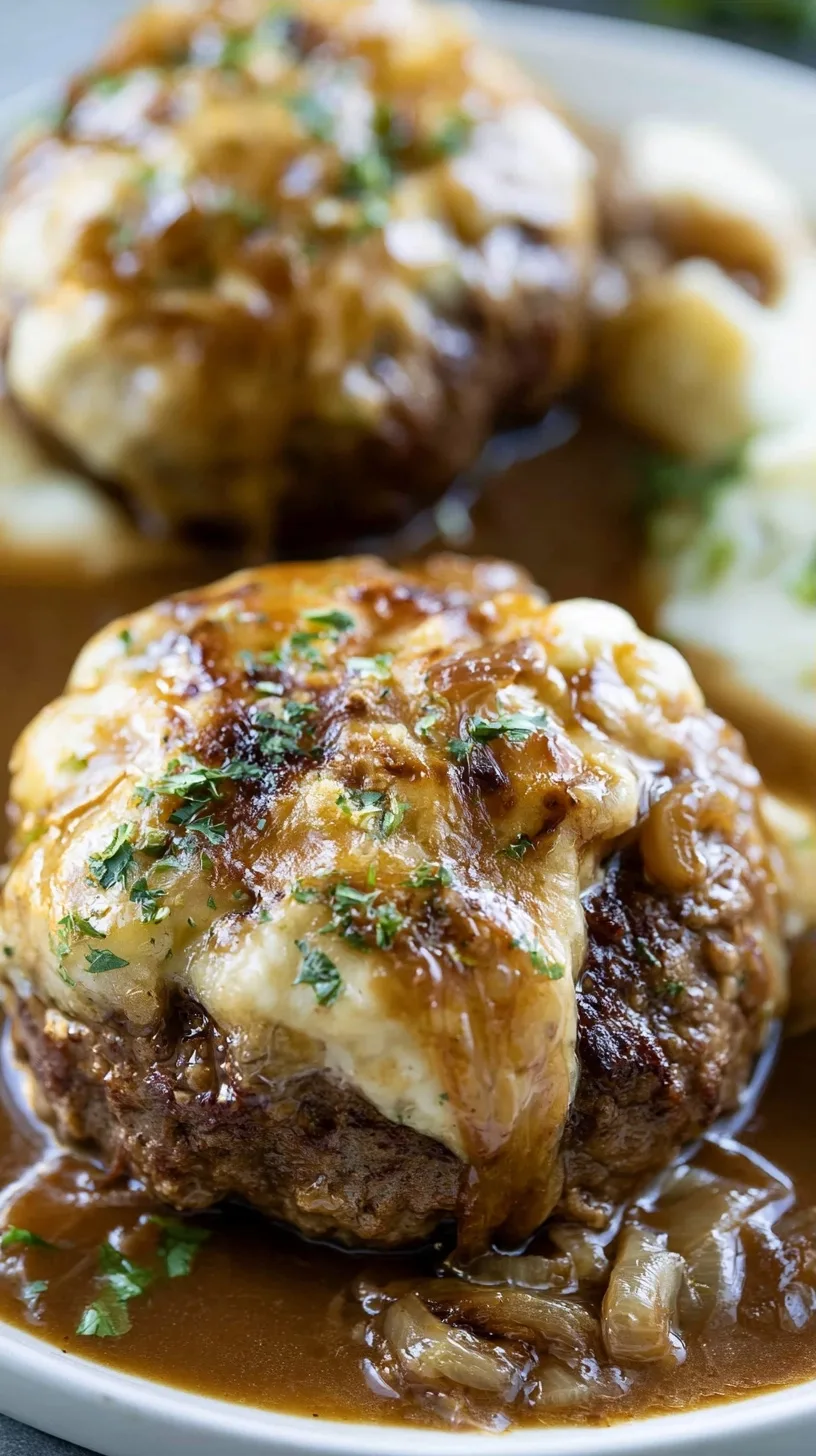 French Onion Salisbury Steak