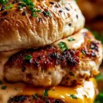 Cheddar Ranch Chicken Burgers Recipe