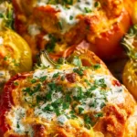 Buffalo Chicken Stuffed Peppers (Dairy-Free & Low Carb)
