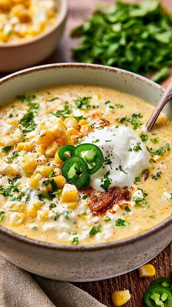 Mexican Street Corn Soup Recipe: Creamy & Flavorful