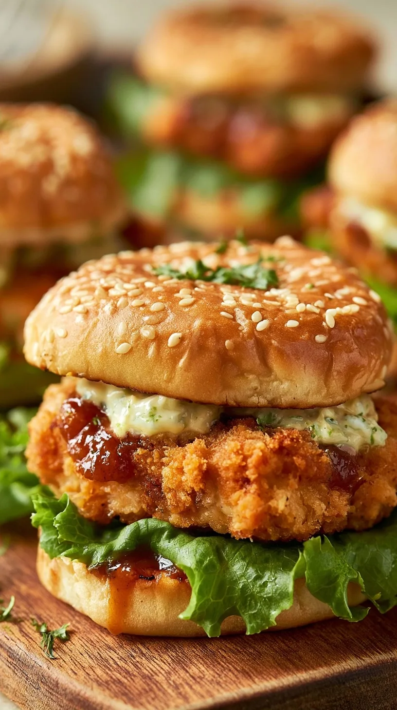 Crispy Chicken Caesar Sliders Recipe