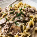 Easy Ground Beef Stroganoff (No Cream Soup)