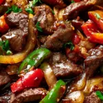Pepper Steak with Bell Peppers and Onion Recipe
