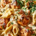 Southwest Chicken Alfredo with Penne