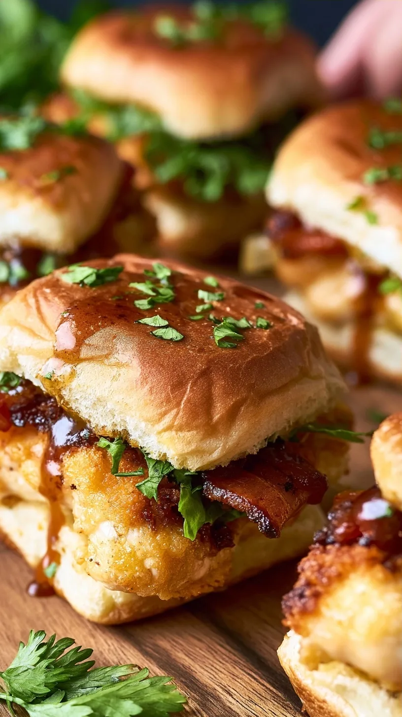 Honey Mustard BLT Chicken Sliders Recipe