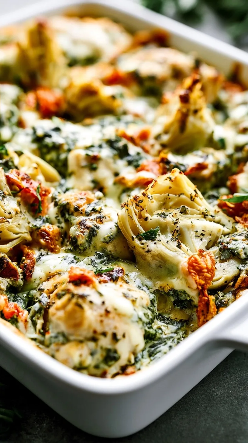 Spinach & Artichoke Chicken Bake