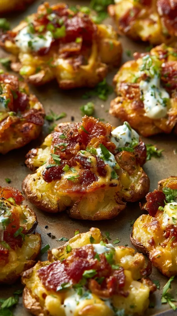 Loaded Smashed Potatoes: The Ultimate Crispy Side Dish