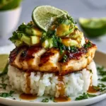 Honey Lime Chicken & Avocado Rice Stack Recipe