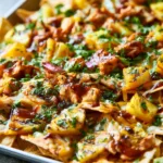BBQ Chicken and Grilled Pineapple Nachos