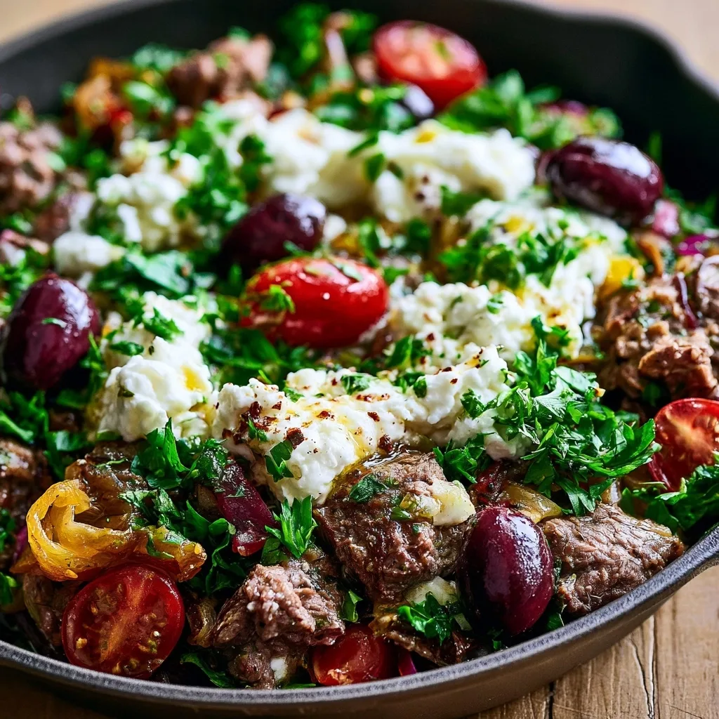 Greek Beef Skillet: A Quick 30-Minute Mediterranean Dinner