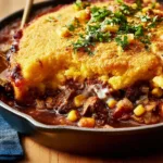 Easy and Hearty Cornbread Cowboy Casserole Recipe