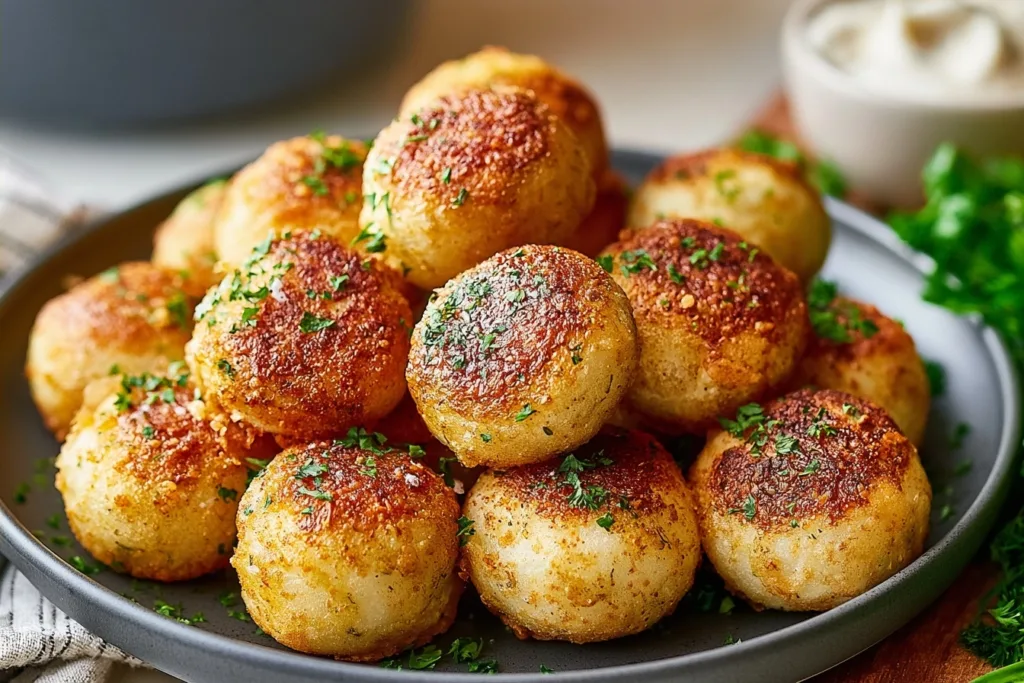 Garlic Potato Pops: Crispy Air Fried Bites Recipe