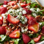 Strawberry Crunch Salad with Champagne Vinaigrette