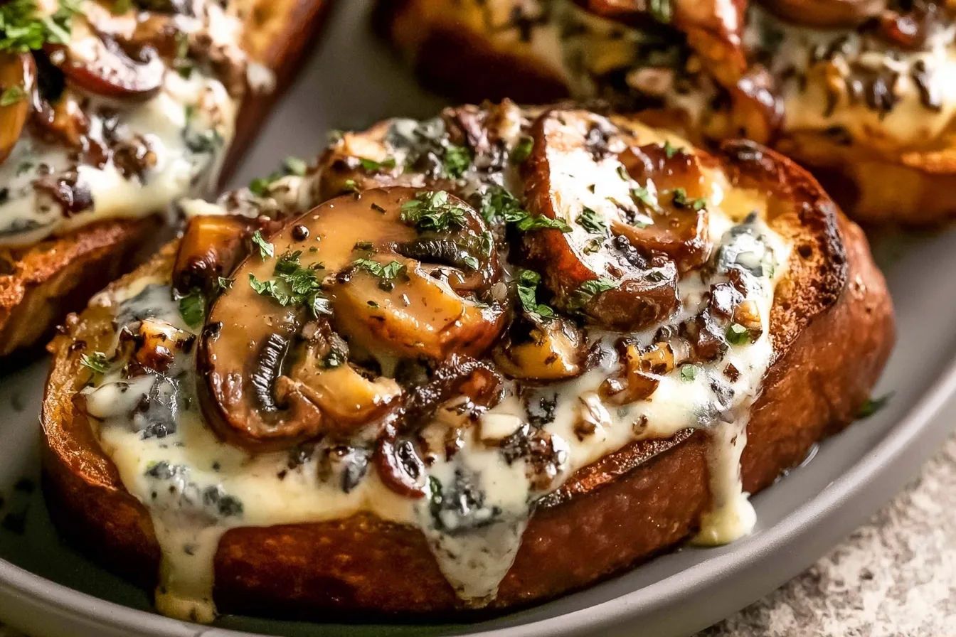 Cheesy Mushroom Toast: A Savory Gourmet Treat