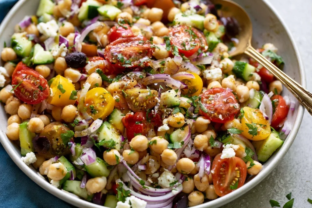 Mediterranean Chickpea Salad: A Refreshing Healthy Recipe