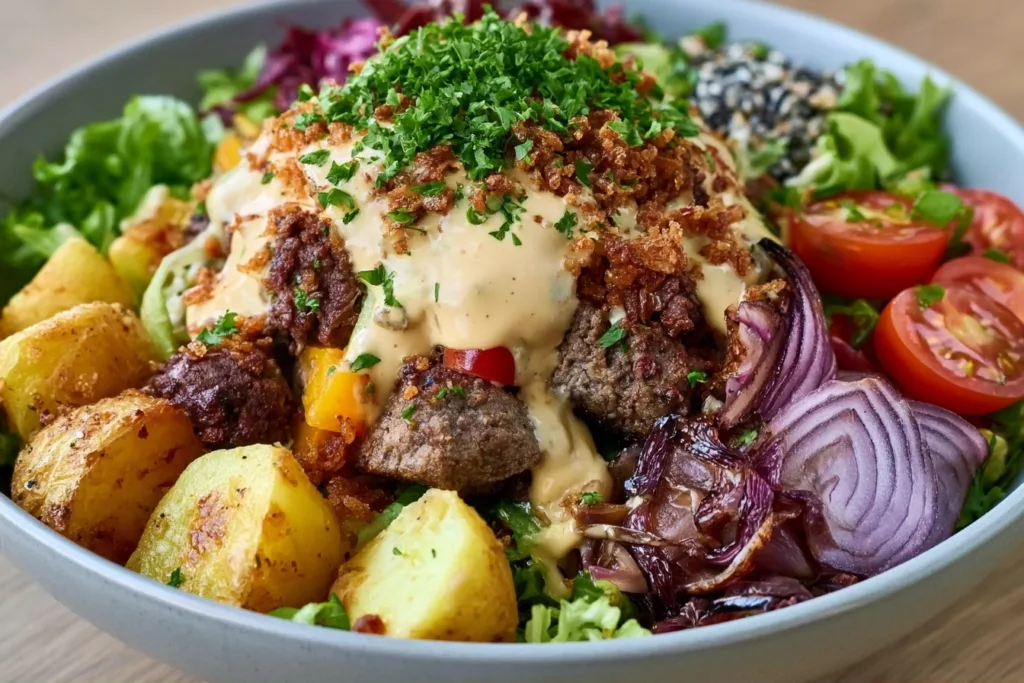 Loaded Burger Bowls: A Simple Family-Friendly Meal