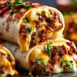 Cheesy Beef and Potato Burritos: A Hearty Homemade Meal