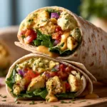 Healthy Lunch Wraps with Creamy Chickpeas and Greens