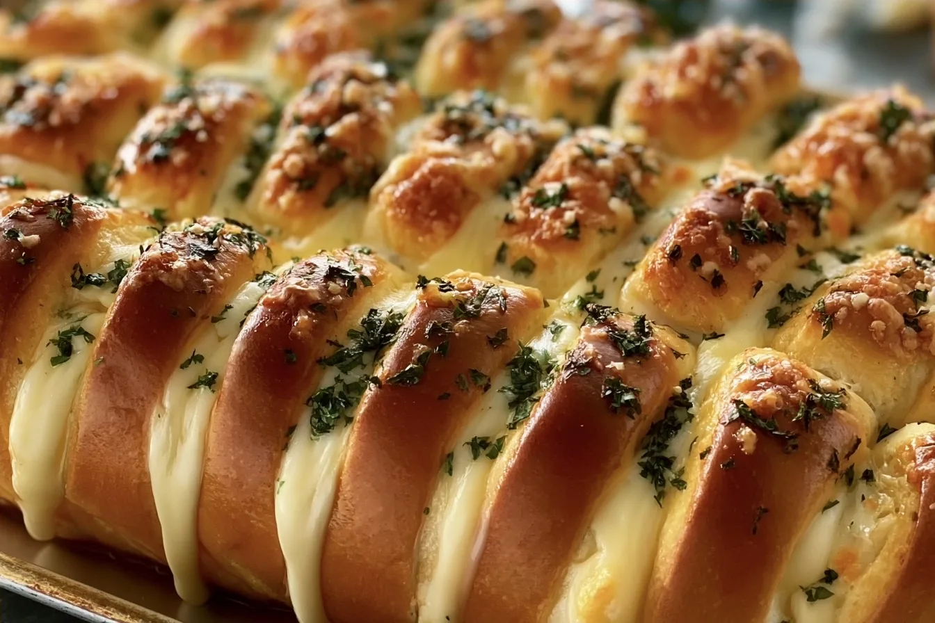 Soft and Cheesy Mozzarella Stuffed Bread Recipe